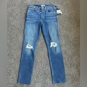 NWT RE/DONE 90s High Rise Ankle Crop Jeans